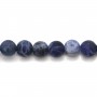 Sodalite mat round beads 6mm x 40cm