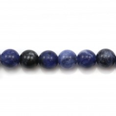 Round sodalite beads 14mm x 2pcs
