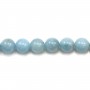Aquamarine Round 12mm x 2 perles