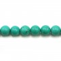 Turquoise green treated round 14mm x 40cm