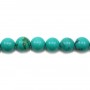 Turquoise green treated round 10mm x 40cm