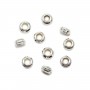 Spacers faceted roundel 5mm silver 925 x 4pcs