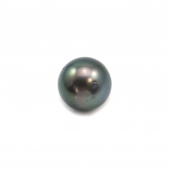 Tahitian cultured pearl, round, 9-10mm, D x 1pc