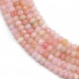 Opal pink, in shaped of faceted roundel, 2 * 3mm, quality B x 39cm