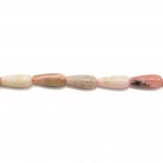 Opale rosa, a forma di goccia, 6 * 16 mm x 40 cm