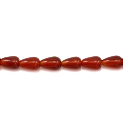 Red agate drop 6*9mm x 40cm