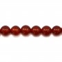 Red agate round 10mm x 5pcs