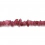 Tourmaline rose forme en chips x 40cm