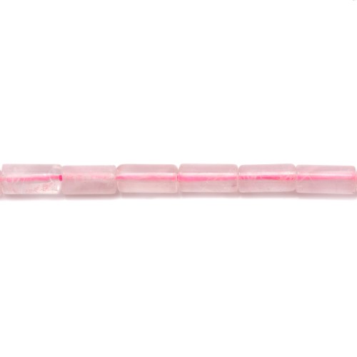 Rose Quartz Tube 3*5mm X 20pcs 