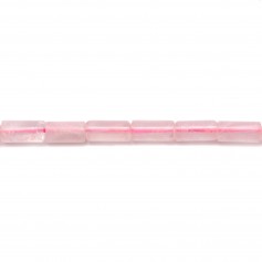 Tubo de Quartzo Rosa 3x5mm x 10pcs