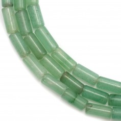 Aventurine green color, in shape of tube, in size of 4 * 8mm x 40cm