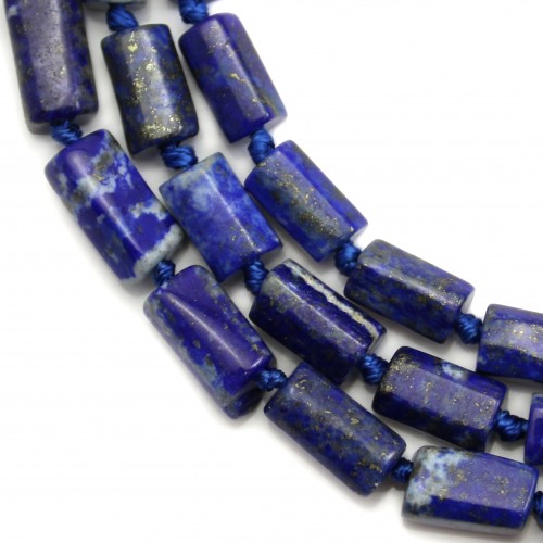 Lapis lazuli rectangle 4x13mm x 40cm