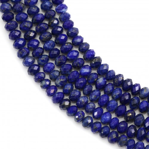 Lapis lazuli redondo facetado 2x3mm x 39cm
