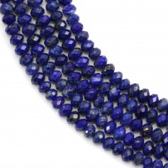Lapis lazuli rondelle facette 2x3mm x 39cm