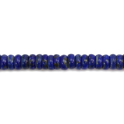 Lapis lazuli rondelle 2x6mm x 10 pcs