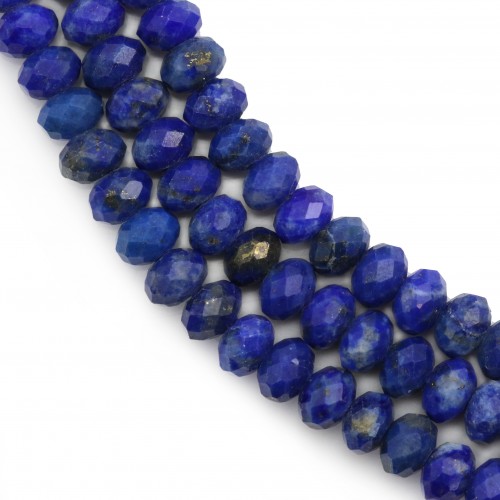 Lapis lazuli faceted rondelle 2.5*4mm x 40cm 