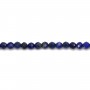 Lapis-lazuli faceted roundel 1.80x2.20mm x 33cm