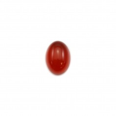 Roter Achat Cabochon oval 5x7mm x 4pcs
