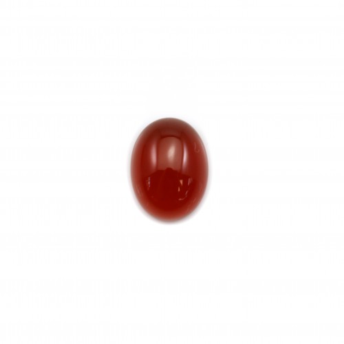 Cabujón de ágata roja, forma ovalada 6x8mm x 4pcs