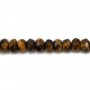 Yellow tiger eye faceted rondelle 4x6mm x 40cm