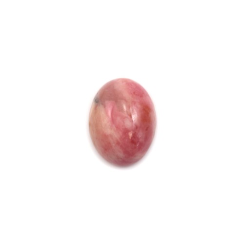 Cabochon de rhodonite rose, de forme ovale, et de taille 7*9mm x 4pcs
