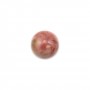 Pink rhodonite cabochon, in round shape, in size of 10mm x 4pcs