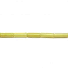 Lemon jade tube 4x13mm x 10pcs
