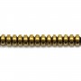 Hématite dorée rondelle 2.2x4.6mm x 40cm