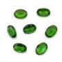 Green tourmaline, oval 5x7mm x 1pc