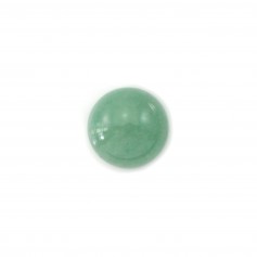 Cabochon di avventurina verde, forma rotonda, 14 mm x 2 pezzi
