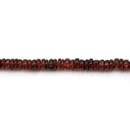 Granat rund Heishi 4-5mm x 41cm