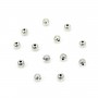 Geriffelte Perle 7mm 925er Silber Niello x 1St
