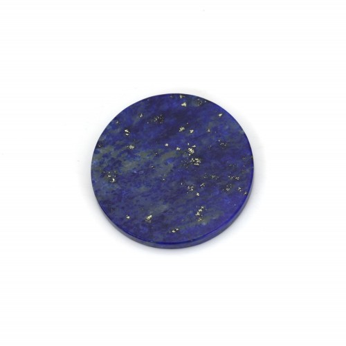 Cabochon Lapis Lazuli rond plat 20mm x 1pc