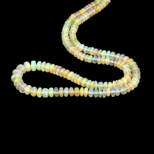 Opale etiope rotondo sfaccettato gradiente 4-8 mm