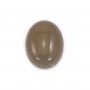 Cabochon d'agate grise, de forme ovale, 15x20mm x 2pcs