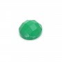 Cabochon agate vert ovale 8x10mm x 4pcs
