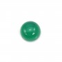Cabochon agate vert ronde 6mm x 4pcs