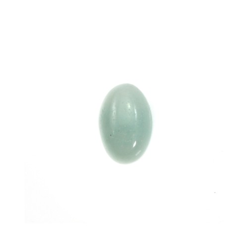 Blue cabochon of amazonite, in oval shape, 6 * 8mm x 4 pcs