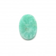 Amazonite of Peru cabochon, in oval and flat shape, 10x14mm x 1pc