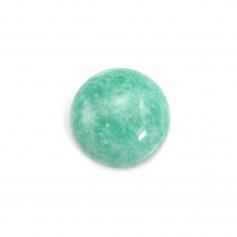 Amazonite cabochon from Peru, in round shaped, 14mm x 1pc