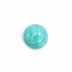 Amazonite cabochon from Peru, in round shaped, 8mm x 1pc