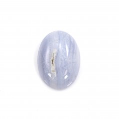 Cabochon oval chalcedony 13x18mm x 1pc