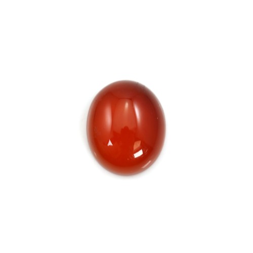 Agata ovale rossa cabochon 10x14 mm x 2 pezzi