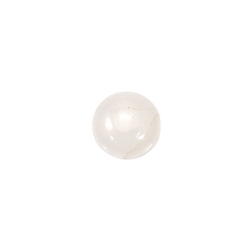Cabochon de Jade Branco, forma redonda 8mm x 4pcs