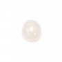 Cabochon jade blanc oval 13x18mm x 1pc