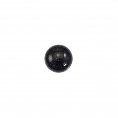 Cabochon Reconstituted Palissandro round 6mm x 4pcs