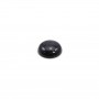 Cabochon Reconstituted Palissandro round 6mm x 1pc