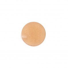 Cabochon Sunstone, forma redonda plana, 12mm x 1pc