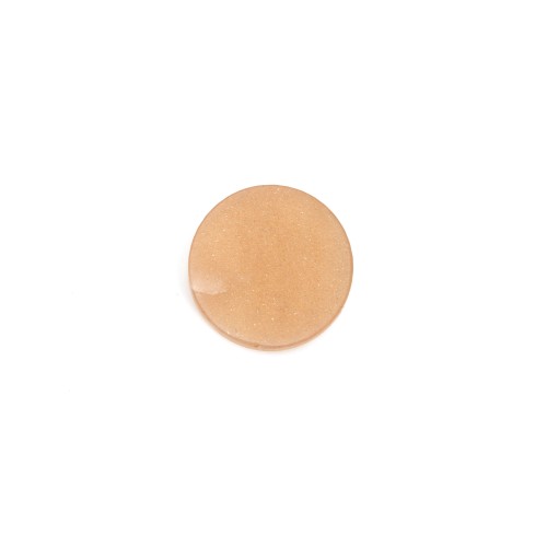 Cabochon Sunstone, forma redonda plana, 10mm x 1pc