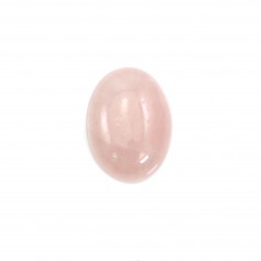 Cabochon ovale di quarzo rosa 12x16 mm x 2 pezzi